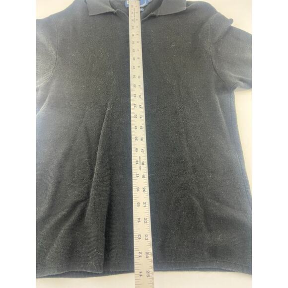 Ralph Lauren Shirt Womens Medium Short Sleeve Sweater Pullover Cotton Plain - Picture 2 of 7